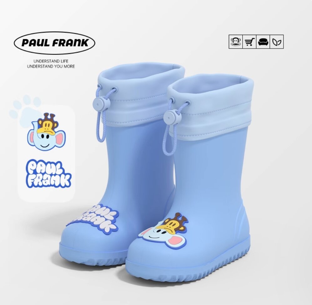 Сапоги Paul Frank сапожки детские ЭВА непромокаемые, размер 140, голубой