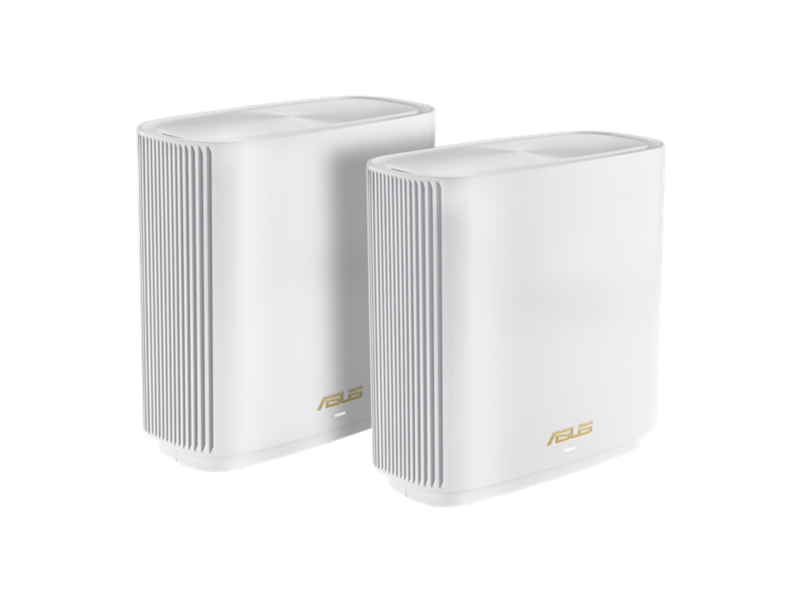 Бесшовный Mesh роутер Asus ZenWiFi XT9 (W-2-PK) AX7800 10/100/1000/2500BASE-T белый (упак:2шт)