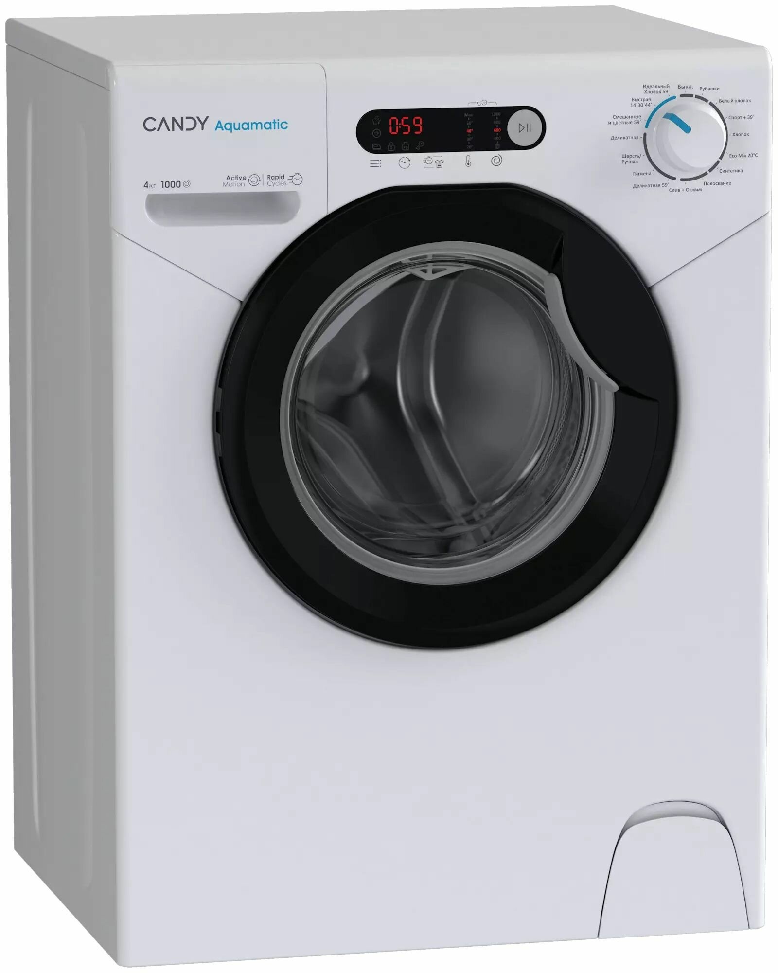 Изображение Стиральная машина Candy AQUE 1043DR-07, белая