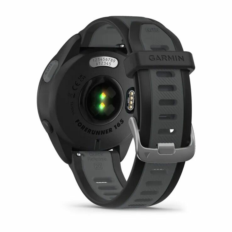 Умные часы Garmin Forerunner 165, с GPS, влагозащитой, черный — фото 1
