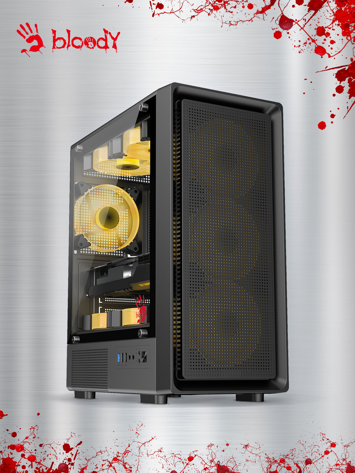 Компьютерный корпус mATX Bloody BD-CC118 черный (bd-cc118-bk)