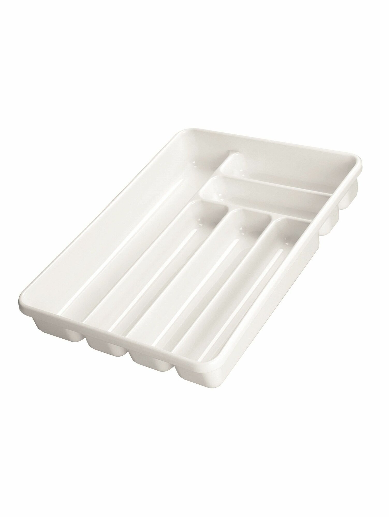 Лоток для столовых приборов Cosmoplast  6 отделений  цвет  белый