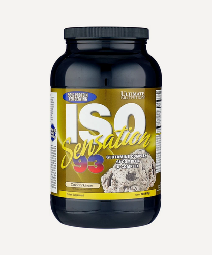 Изображение товара Ultimate ISO Sensation 2 lbs (Cookies N Cream), Изолят сывороточного протеина, 910 грамм (Печенье-крем)