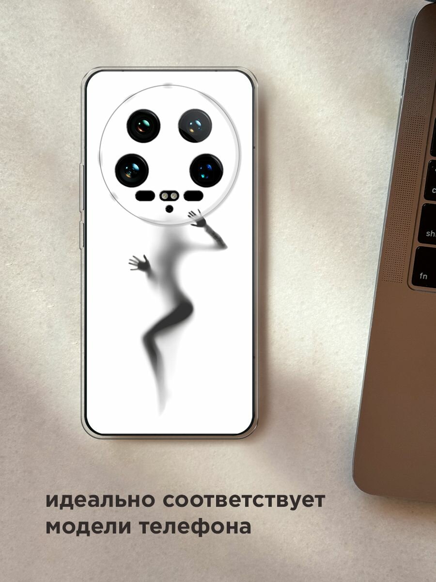 Чехол на Xiaomi 14 Ultra / Сяоми 14 Ультра с принтом "Девушка в душе" — фото 1