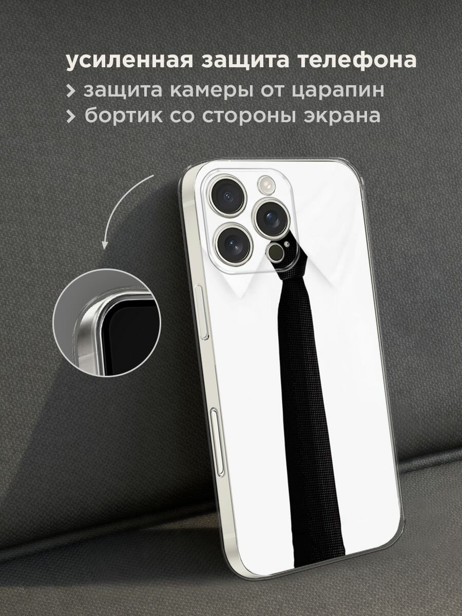 Чехол на Apple iPhone 16 Pro Max / Айфон 16 Про Макс с принтом "Галстук" — фото 1