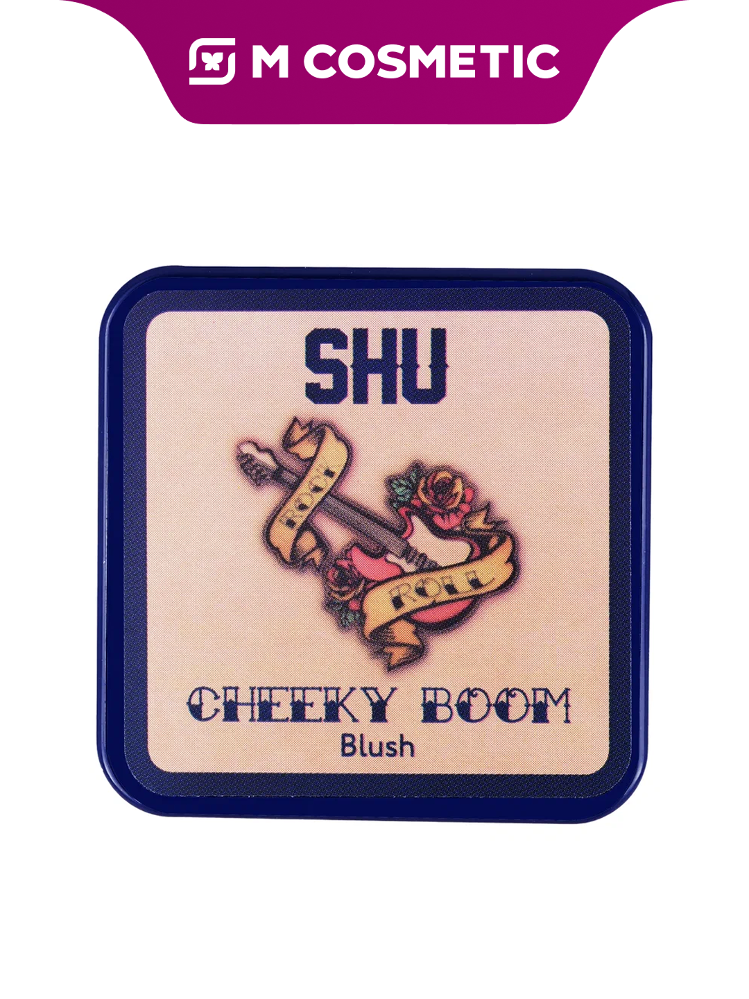 Румяна SHU Cheeky Boom 33, компактные, кораллово-розовые, 3 г