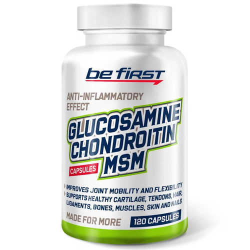 Препарат для укрепления связок и суставов Be First Glucosamine Chondroitin MSM препарат для укрепления связок и суставов maxler glucosamine chondroitin msm 1 шт