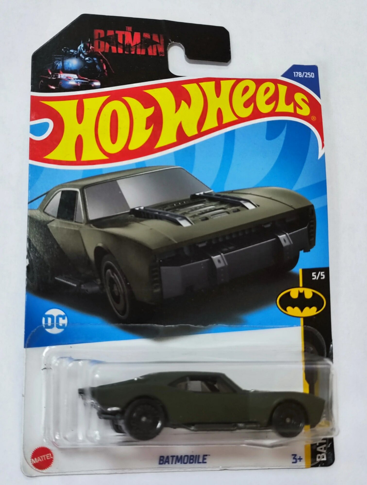 Hot Wheels Машинка базовой коллекции BATMOBILE зеленая 5785/HCW62