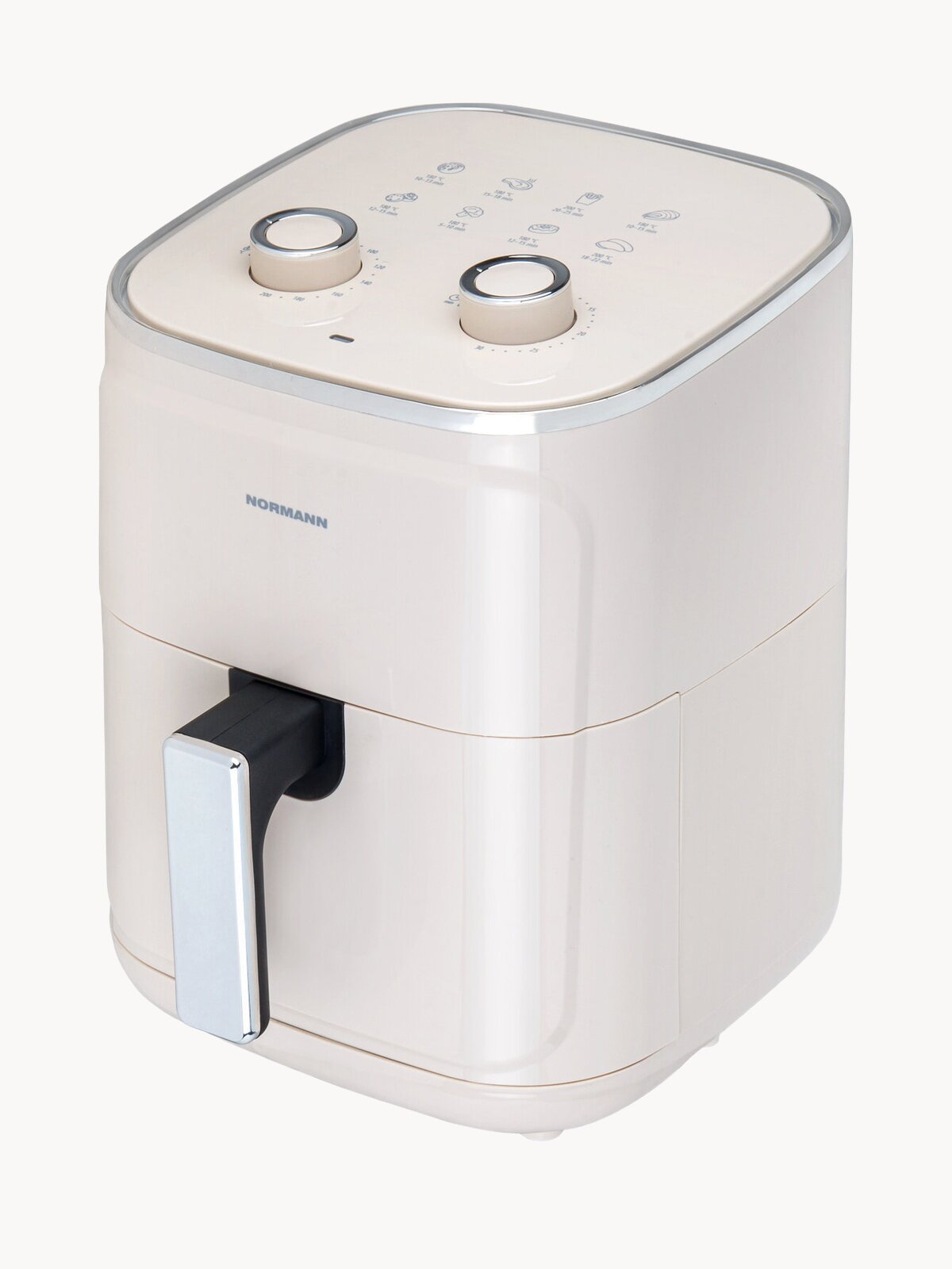 Аэрогриль Normann AAF-514, 1400Вт, регулировка температуры, большой объем чаши 4,7л, бежевый