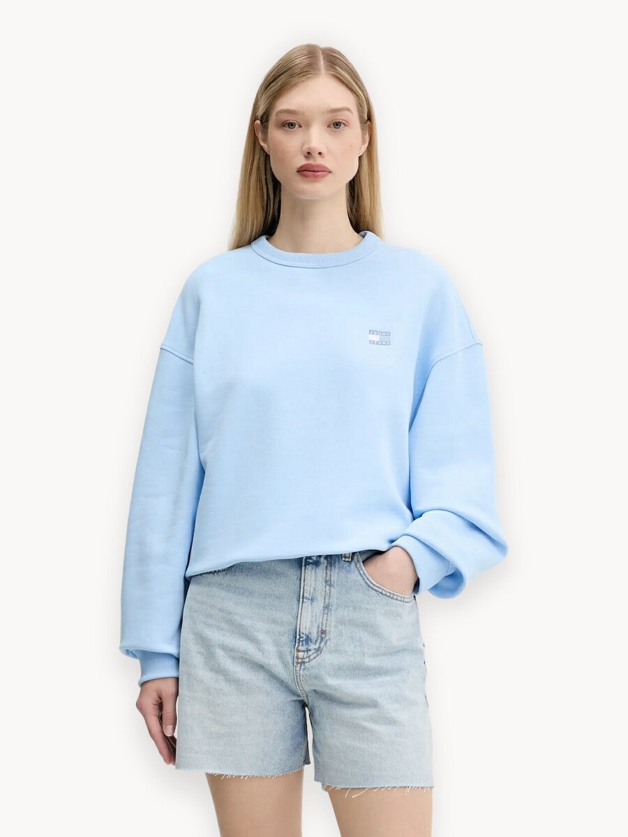 Свитшот Tommy Jeans, размер XL, , голубой