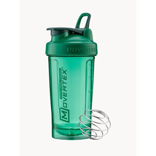 Шейкер спортивный Tritan для протеина и коктейлей с пружиной - венчиком 500 мл, MOVERTEX