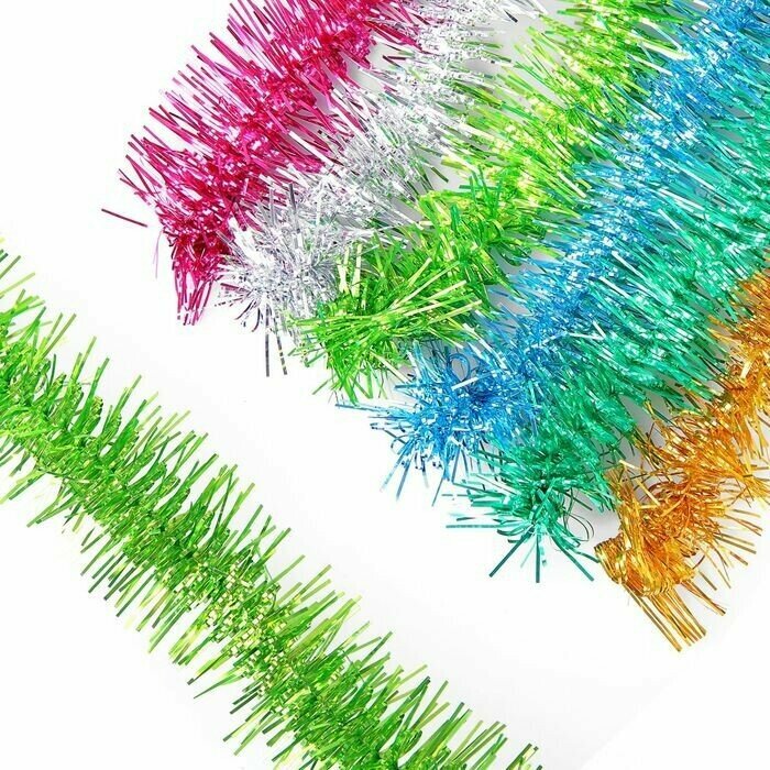 Мишура 2 м №20 цветная - на проволоке