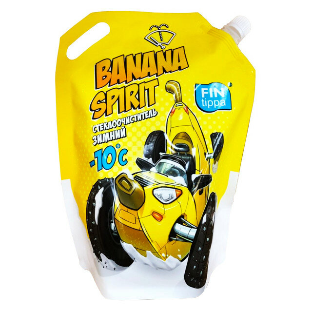 Автоочиститель стекол fin tippa banana spirit -10с 3л