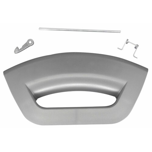 Ручка люка в сборе для стиральной машины Ariston (Аристон), Indesit (Индезит) темно-серая