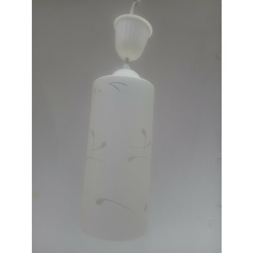 Подвес люстра цилиндр из стекла 408