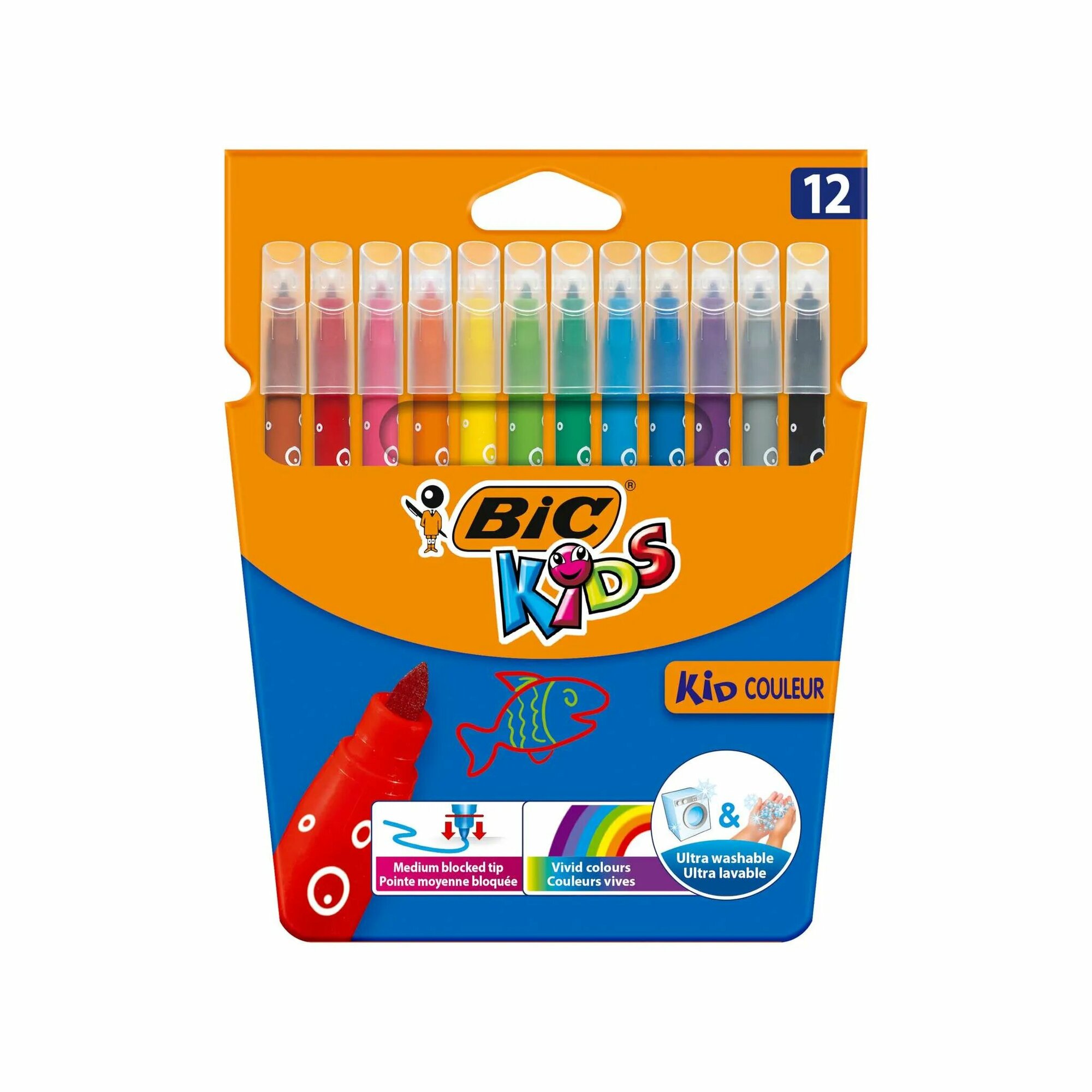 Фломастеры BIC Kids Couler 12 цв