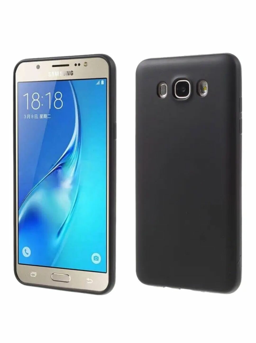 Samsung Galaxy j7 2016 j710 Силиконовый чёрный чехол для Самсунг галакси ж7 ж710 бампер накладка