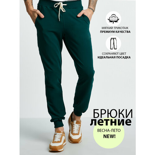 Брюки спортивные джоггеры R&K, размер XL 50-52, зеленый мужские брюки dime split crest фиолетовый размер l