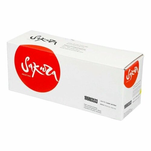 Картридж SAKURA 106R03533 для Xerox Phaser VersaLink C400/ C405, желтый, 8 000 к. (SA106R03533) чип hi black к картриджу xerox versalink c400 c405 106r03533 y 8k желтый 8000 страниц