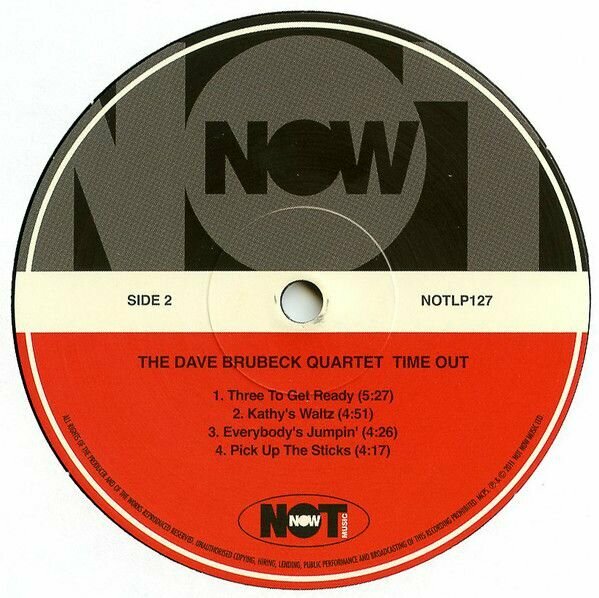 Dave Brubeck Quartet-Time Out*sealed! < FAT LP UK (Виниловая пластинка 1шт) Not Now Music - фото №2