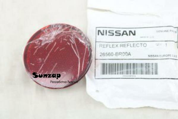 NISSAN 26560BR00A Отражатель зад бампера прав