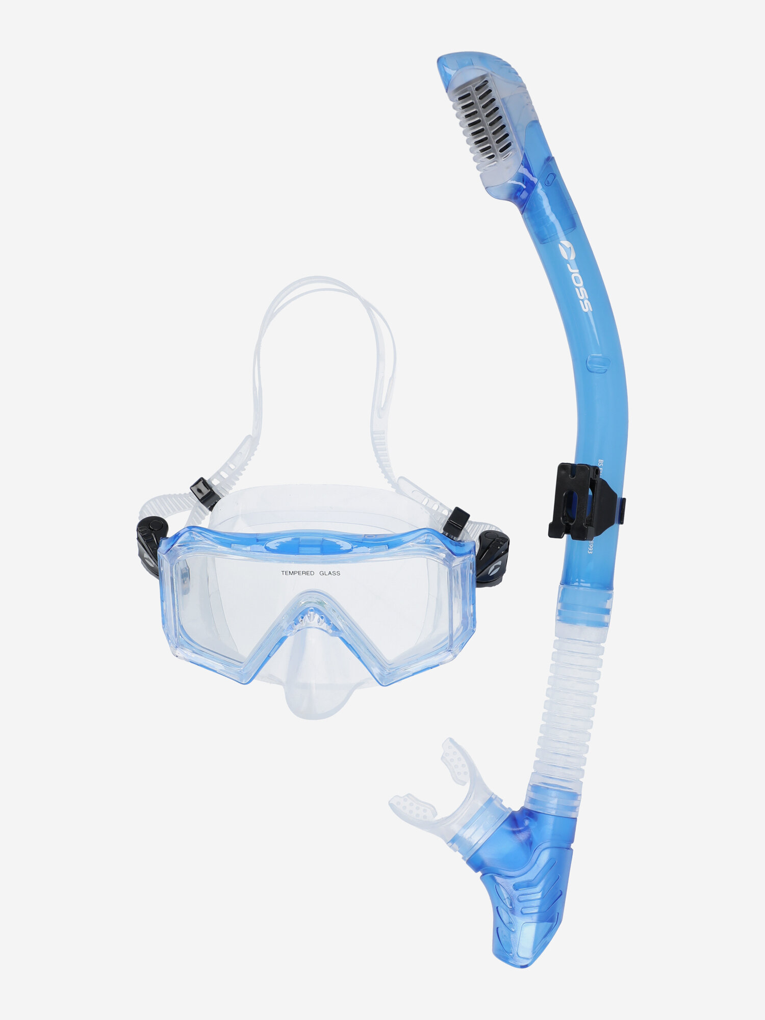 Комплект для плавания Joss: маска, трубка Синий; RUS: Б/р, Ориг: one size