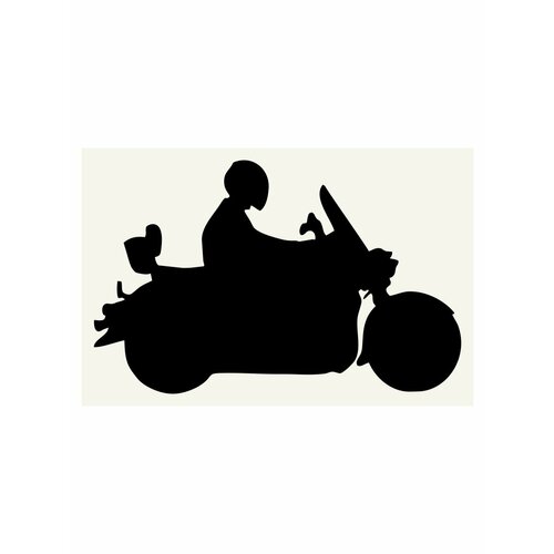 Наклейка на авто "Мото9" на машину, на кузов, на стекло, мотоциклисту, байкеру