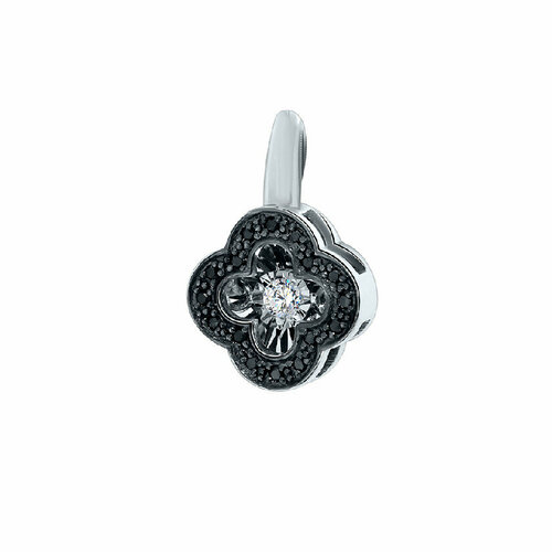 Подвеска Костромской Алмазный Дом, белое золото, 585 проба, бриллиант