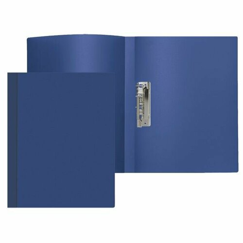 Папка с зажимом Attomex А4 500мкм 15мм синяя classic папка с металлическим прижимом a4 500 мкм 15 мм песок синий ec256152 1 шт в заказе