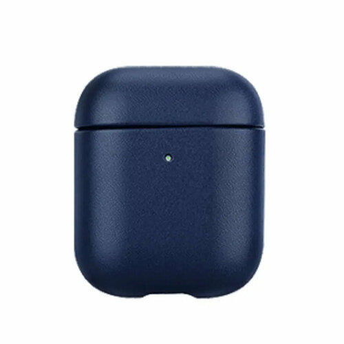 Чехол Leather Case K-DOO Lux Craft+ для Airpods 1/2, темно-синий (1) чехол activ leather для apple airpods pro blue 112317