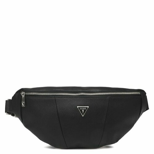 Сумка поясная GUESS, черный сумка поясная ki318274m yura medium bum bag 74m valley black c