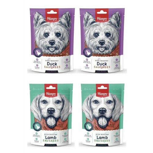 Wanpy Dog сосиски из мяса ягненка 100 г 2шт + утиные сосиски 100 г 2 шт