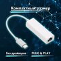 Переходник USB Type C LAN, Ethernet адаптер сетевой, RJ45 Интернет 100 Мбит/с