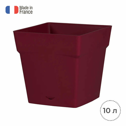 Горшок цветочный EDA TOSCANE, квадратный 24,8х24,8х24 см, 10,2л.