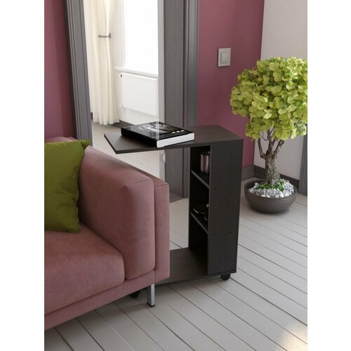 Журнальный столик на колесиках венге приставной 3199₽