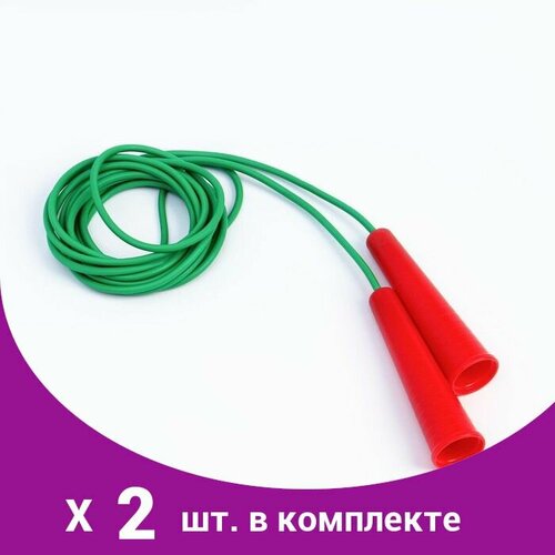 Скакалка 3.8 м, цветная (2 шт) скакалка 2 2 м ассорти карточка