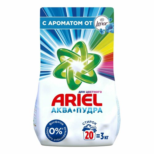 Стиральный порошок Ariel Touch of Lenor эффект 2 в 1 3 кг