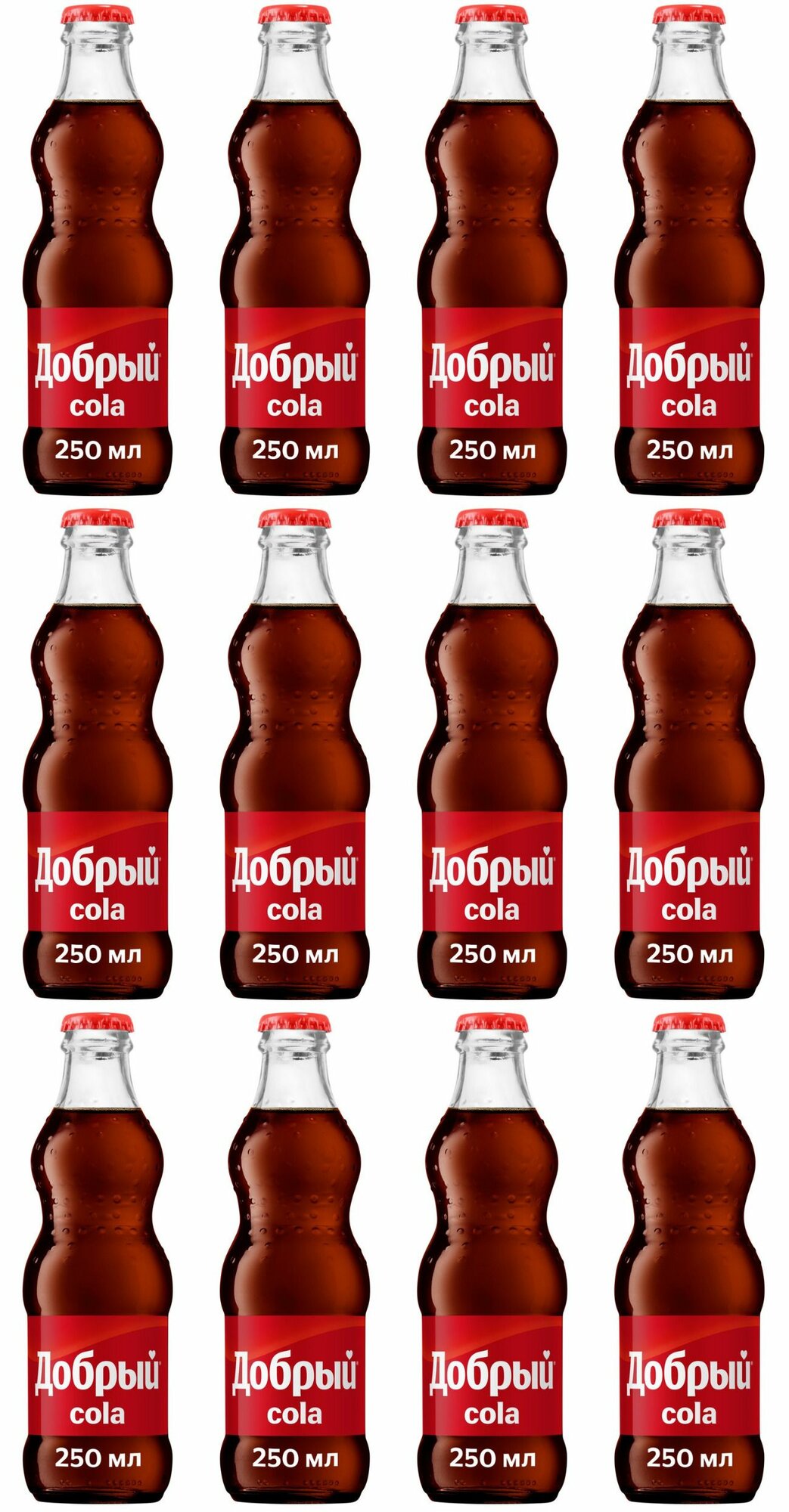 Добрый Газированный напиток Cola, 250 мл, 12 шт