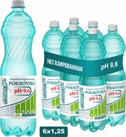 Вода природная минеральная щелочная pH - 9,6. POKROVSKA 1,25 л./6 шт.