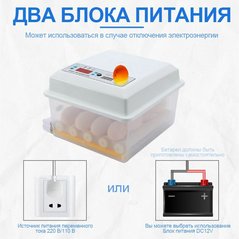 16 полностью автоматических двухэлектрических домашних инкубаторов для умных яиц - фотография № 5