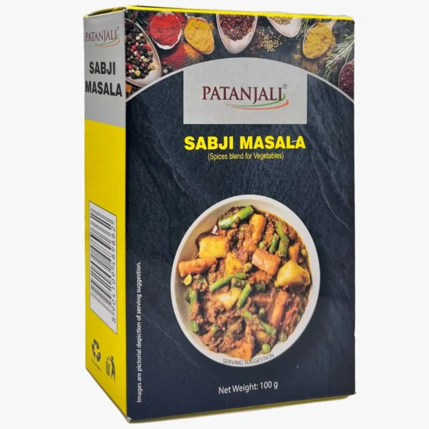 Patanjali Subzi Masala Приправа для овощных блюд 100г