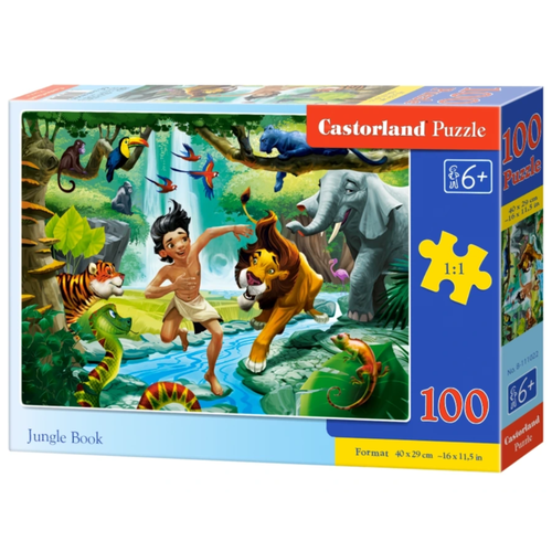 Пазл Castorland Книга джунглей, 100 эл. 1022/B9-111022 пазлы castorland пазлы ягуары в джунглях 3000 элементов