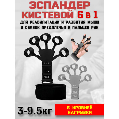 Комплект эспандеров для пальцев кистевых нагрузка от 3 до 95 кг 230₽