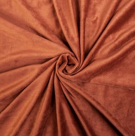 Мех искусственный (плюш) коричневый для пошива игрушек, одежды, обивки мебели / высота ворса 1,5 мм, 150х100 см