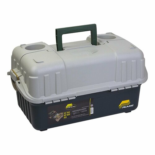 Ящик Plano 861600 6-Tray Box>Grn./Sandstone (50.8cm x 27.3cm x 28.6cm) ящик морской plano plam4520b 452 tool box in marine gry blu 40 6cm x 24 1cm x 19 1cm