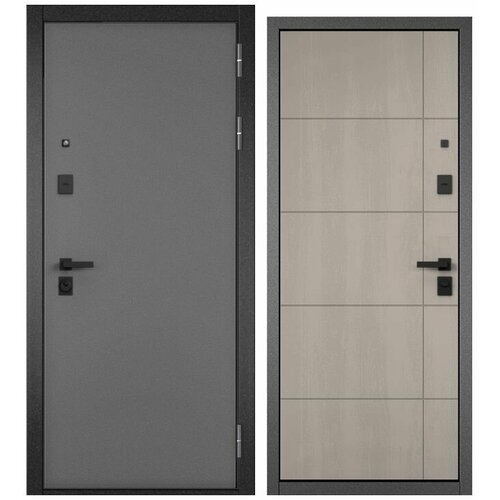 Мастино CITY PRIME 193 Антрацит букле-Дуб шале белый 860 левая