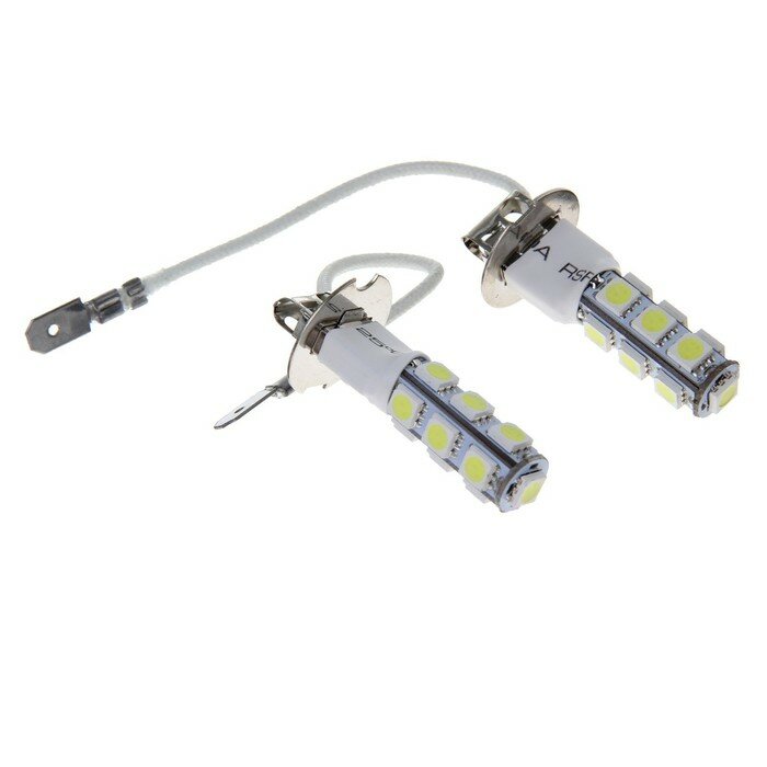 Автолампы TORSO Светодиодные, H3, 12 В, 13 SMD-5050, свет белый, 2 шт