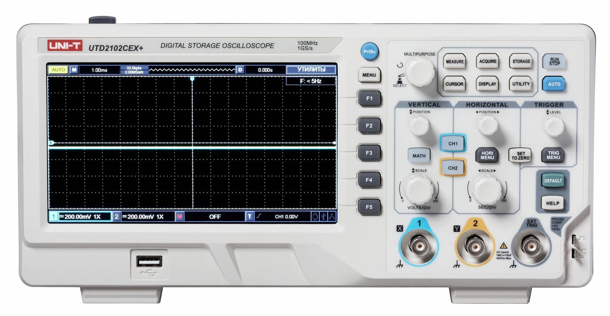 Цифровой осциллограф UNI-T UTD2102CEX+