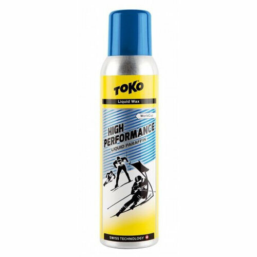 Экспресс смазка TOKO Парафин жидкий High Perf (Liquid Paraffin blue) жидкий парафин toko base performance liquid paraffin blue 100ml 5502046 10°с 30°с