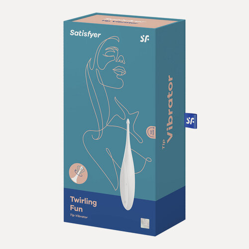 Изображение товара Вибромассажер Satisfyer Twirling Fun White, Германия, для точечной стимуляции, 12 режимов, белый